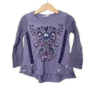 Naartjie Purple Floral Top